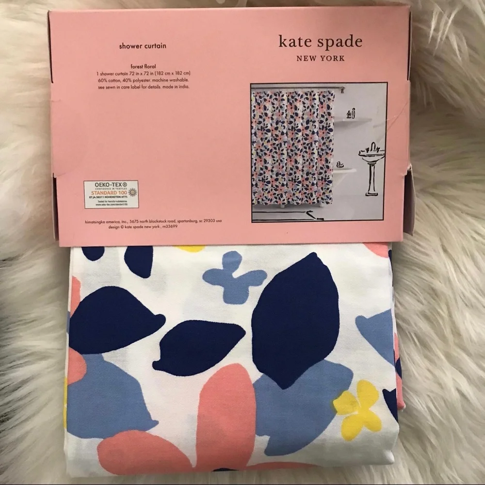 Kate Spade Multicolor Floral Shower Curtain
